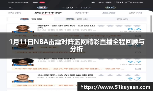 1月11日NBA雷霆对阵篮网精彩直播全程回顾与分析